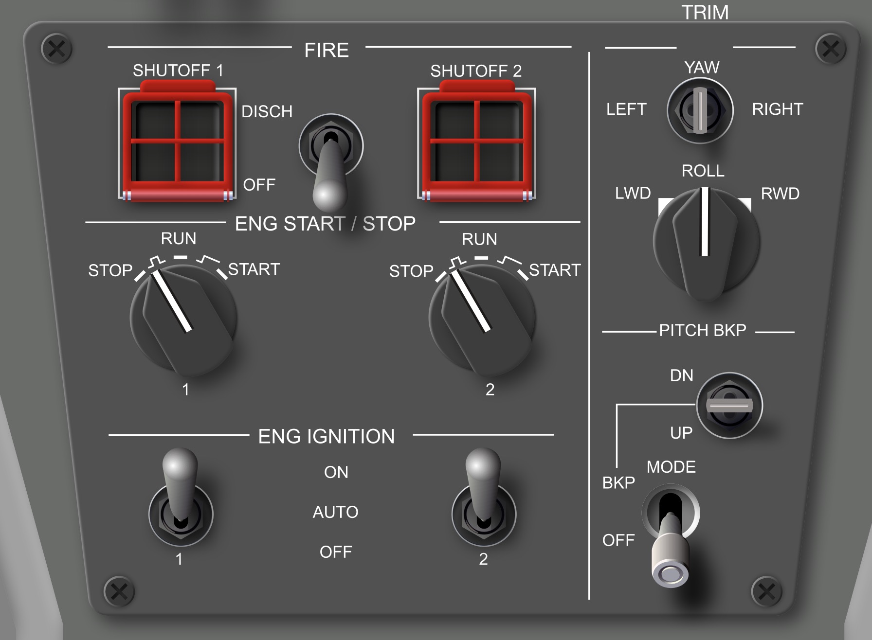 Start panel